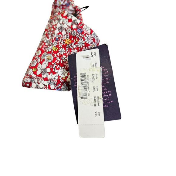 NEW J.Crew XXL Liberty of London June's Meadow Cherry Print Swimsuit Top Bikini - Picture 4 of 5
